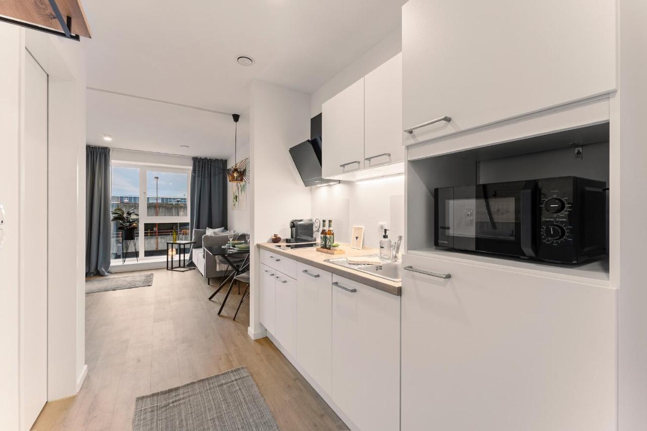 Modernes Apartment Am Gleispark โอลเดนบวร์ก ภายนอก รูปภาพ
